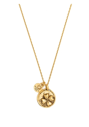 Goossens Talisman four-leaf clover medallion necklace - Gold