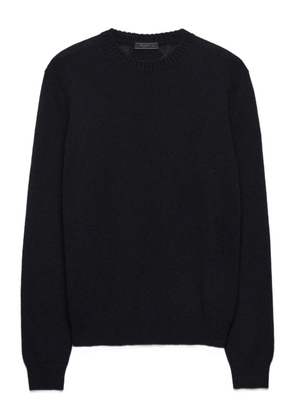 Prada triangle-logo cashmere sweater - Blue