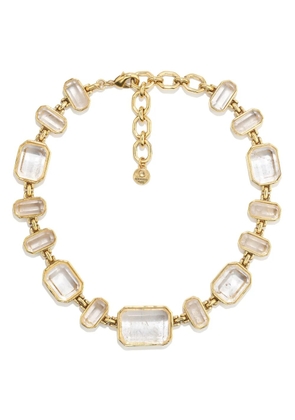 Goossens 24kt gold plated choker necklace