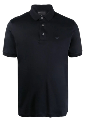 Emporio Armani logo-print polo shirt - Blue