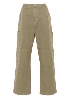 MM6 Maison Margiela numbers-motif loose trousers - Green