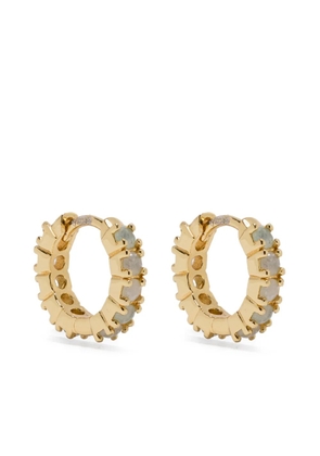 Ryenn&#x27;s Eyes Aventurine huggie hoops - Gold