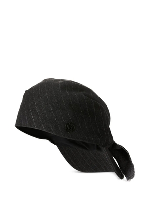 Maison Michel pinstripe cap - Black