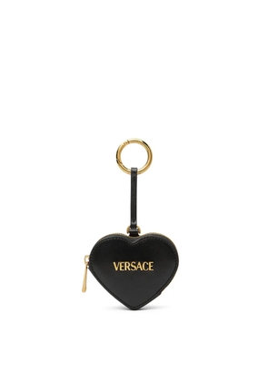Versace heart coin pouch - Black