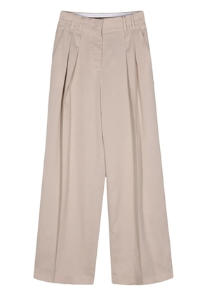 Moorer Riven-NTF wide-leg trousers - Neutrals
