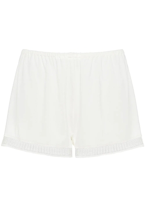 ERES Sylvie Graphic lace-trim shorts - White