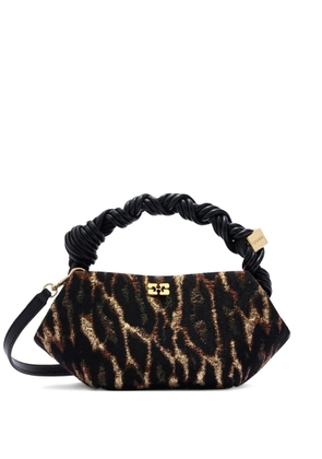 GANNI animal-print tote bag - Black