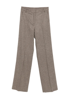 Antonelli herringbone-pattern trousers - Brown