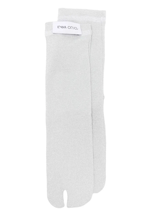 Ioana Ciolacu Sparkle socks - Silver