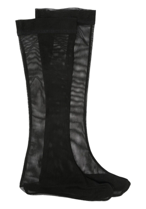 Ioana Ciolacu split-toe mesh socks - Black