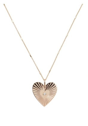 Zoë Chicco 14kt yellow gold Radiant Heart diamond necklace