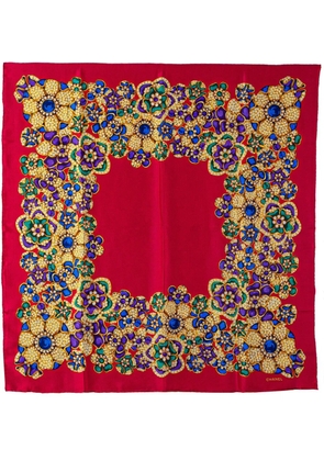 CHANEL Pre-Owned 1990-2010 Gripoix Buttons Silk Scarf scarves - Multicolour