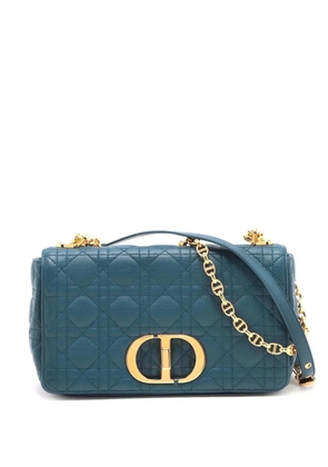 Christian Dior Pre-Owned 2021-2025 Medium Calfskin Cannage Supple Caro Bag crossbody bag - Blue