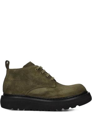 Premiata lace-up suede boots - Green