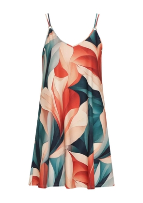 Lygia & Nanny Sardenha V-neck floral-print mini dress - Red