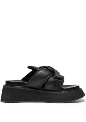 Julius Tape leather sandals - Black