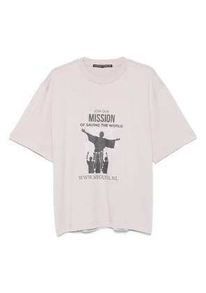 MEGUSTA Recruiter graphic-print T-shirt - Grey