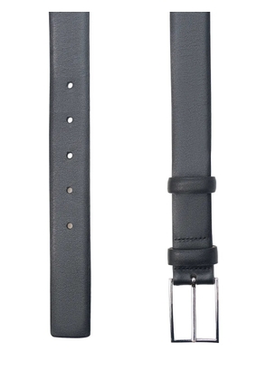 12 STOREEZ smooth-grain leather belt - Black