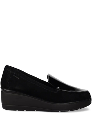 Geox 60mm patent-leather loafers - Black