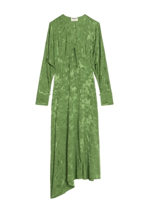 Zadig&Voltaire Rouna horse-jacquard tie midi dress - Green