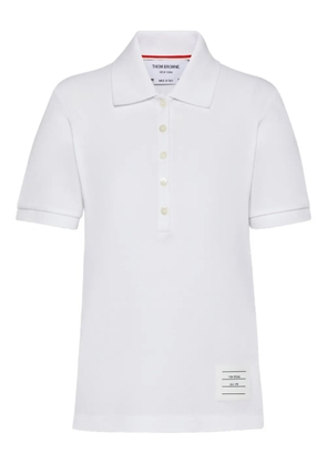 Thom Browne short-sleeve polo shirt - White