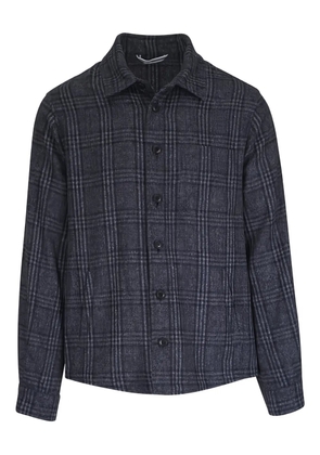Fedeli checked-pattern shirt jacket - Grey