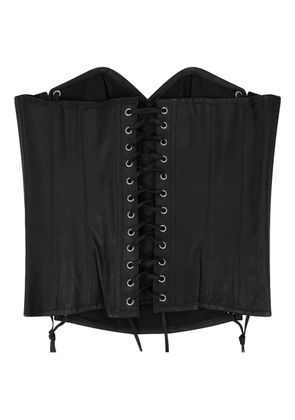 Who Decides War Window drawstring corset - Black