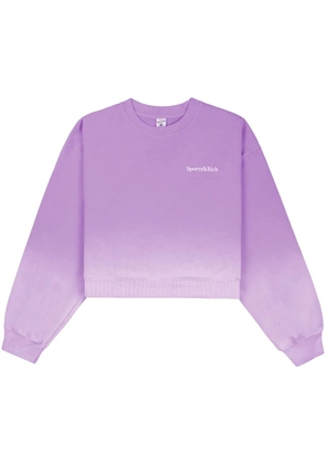 Sporty & Rich Dip Dye logo-embroidered sweatshirt - Pink