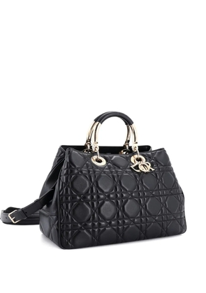 Christian Dior Pre-Owned Lady 95.22 Bag Cannage Embossed Leather Large tote bag - Black
