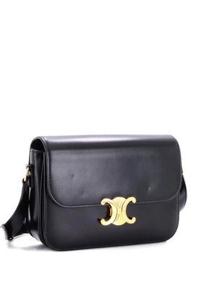 Celine Pre-Owned Triomphe Shoulder Bag Smooth Calfskin Medium crossbody bag - Black