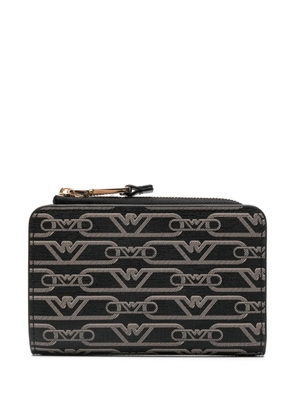Emporio Armani logo-print wallet - Black