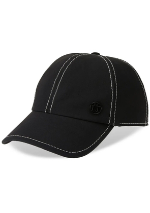 Maison Michel Tiger appliqué-logo baseball cap - Black