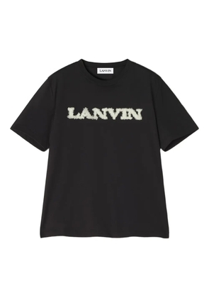 Lanvin logo-embellished cotton T-shirt - Black