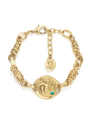 Goossens Talisman Astro Aquarius coin bracelet - Gold