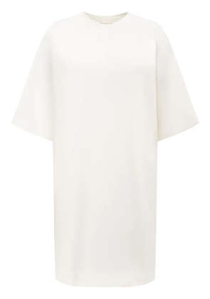 12 STOREEZ mercurised-cotton T-shirt dress - White
