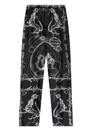 Fabiana Filippi abstract print trousers - Black