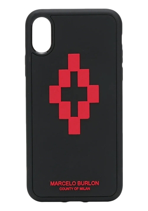 COUNTY OF MILAN 3D cross logo iPhone XS case - Black