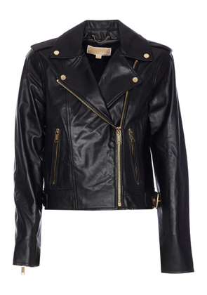 Michael Michael Kors zip-pocket leather jacket - Black