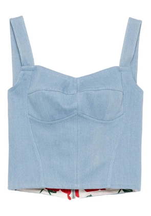 BLAKLACE panelled top - Blue