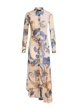 ETRO floral-print shirt dress - Neutrals