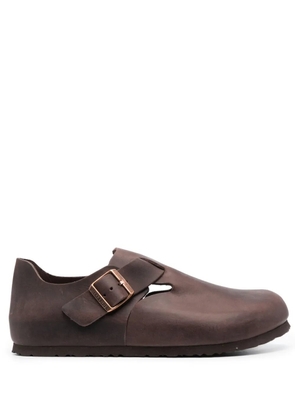 Birkenstock London round-toe leather loafers - Brown