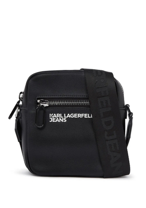 Karl Lagerfeld Jeans logo crossbody bag - Black