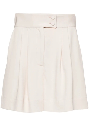 STYLAND pleated high-waist tailored shorts - Neutrals
