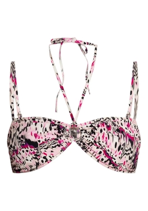 ISABEL MARANT printed bandeau bikini top - Pink