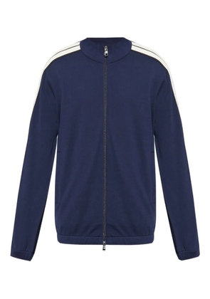 Moncler side-stripe track jacket - Blue