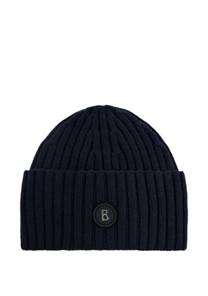 BOGNER ribbed beanie hat - Blue