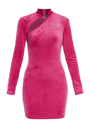 Versace Jeans Couture cut-out long-sleeve mini dress - Pink