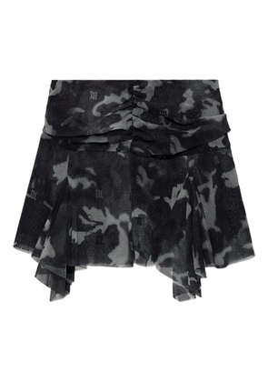 MISBHV ruched tiered skirt - Grey