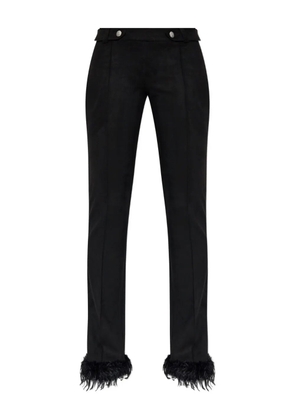 MISBHV feather-trim trousers - Black