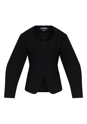 Jacquemus button-fastening balloon-sleeve jacket - Black